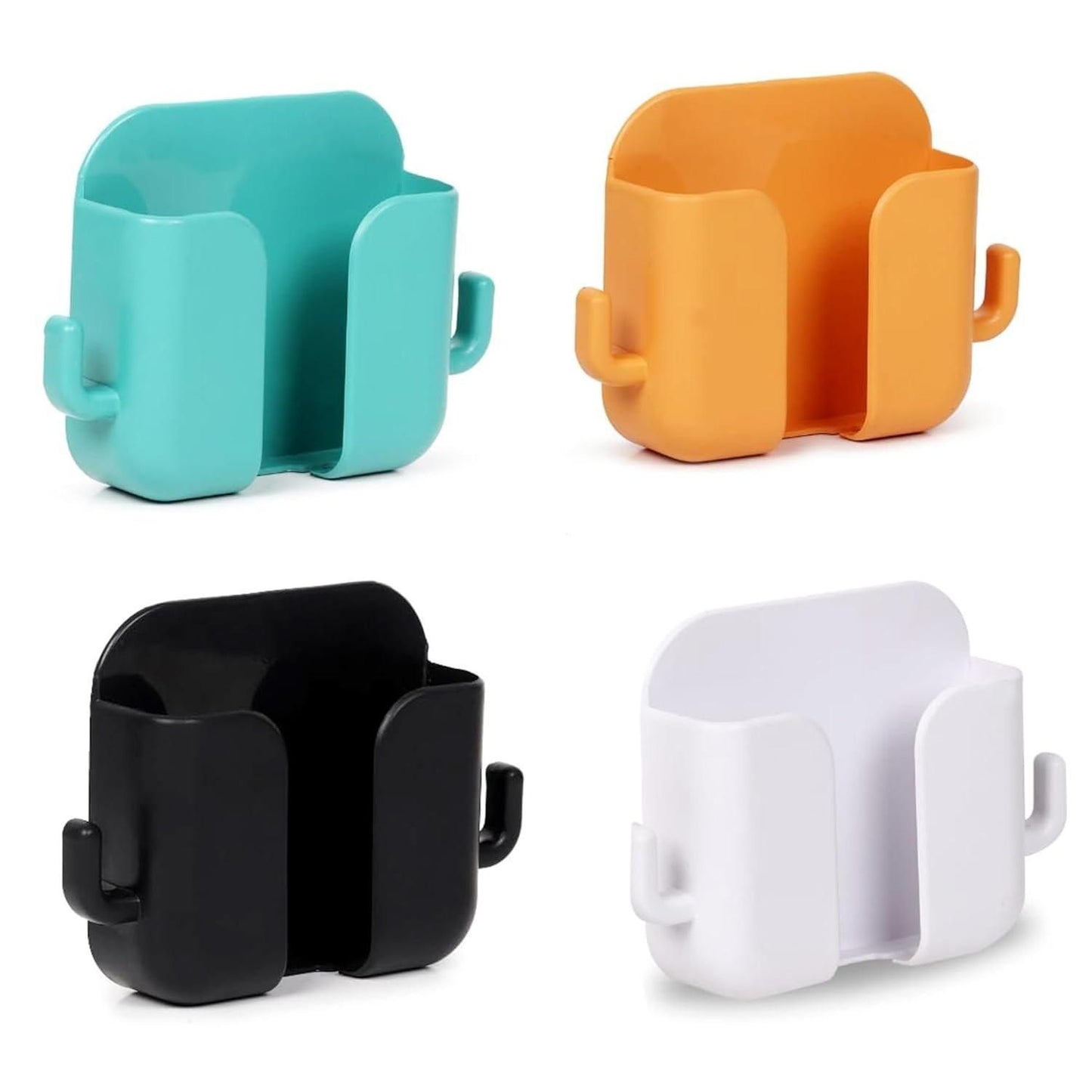 Wall Mounted Mobile Holder With Adhesive Strips. (Pack of 4 & 8)