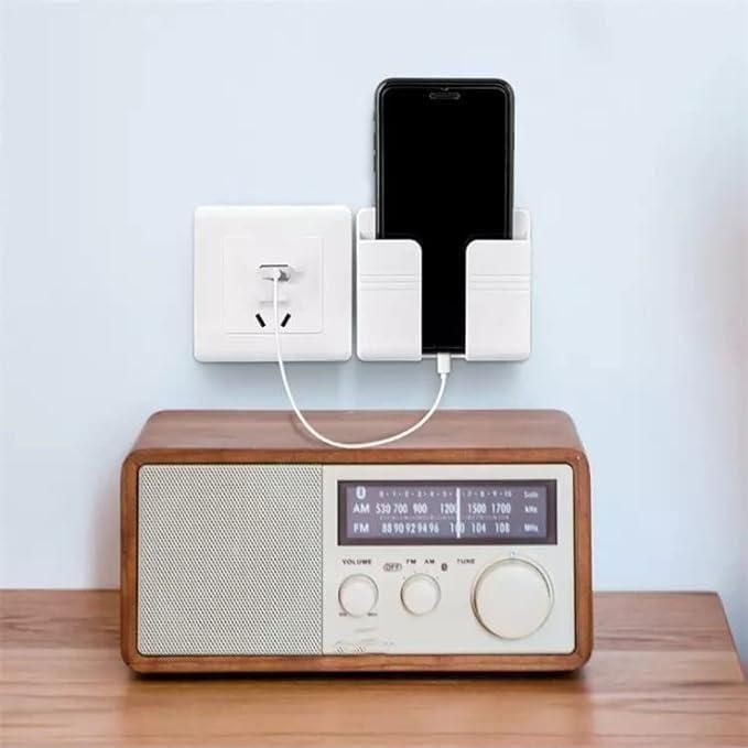 Wall Mounted Mobile Holder With Adhesive Strips. (Pack of 4 & 8)